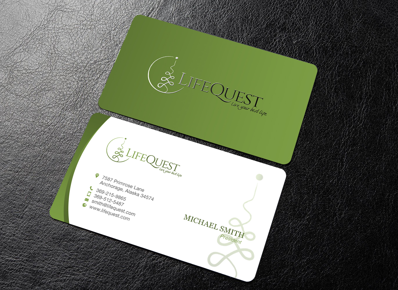 Diseño de Tarjeta de Presentación por chandrayaan.creative para LifeQuest | Diseño #29382331