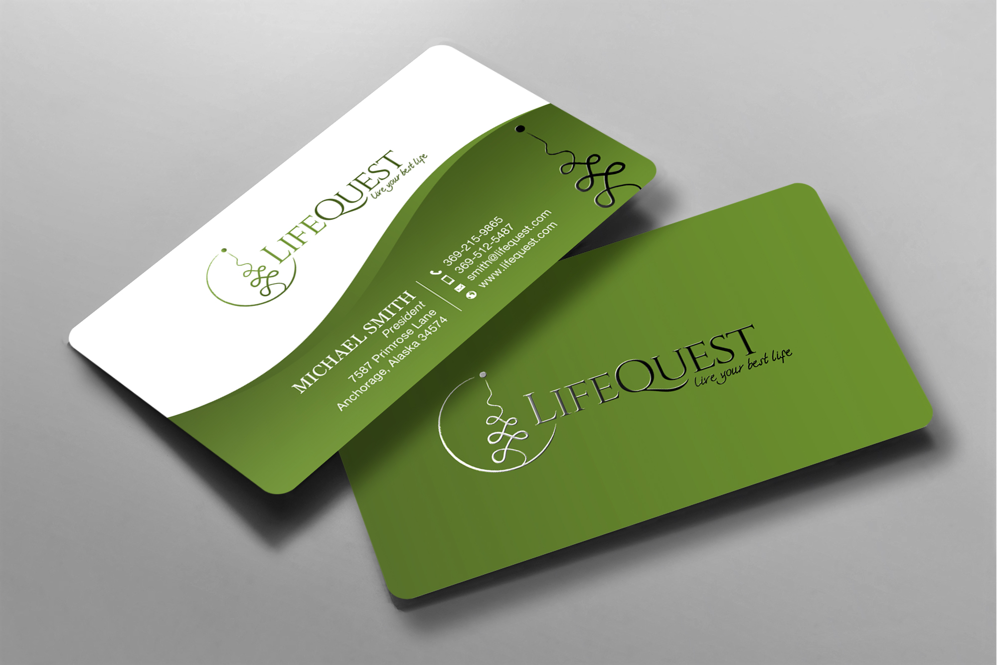 Diseño de Tarjeta de Presentación por chandrayaan.creative para LifeQuest | Diseño #29382332