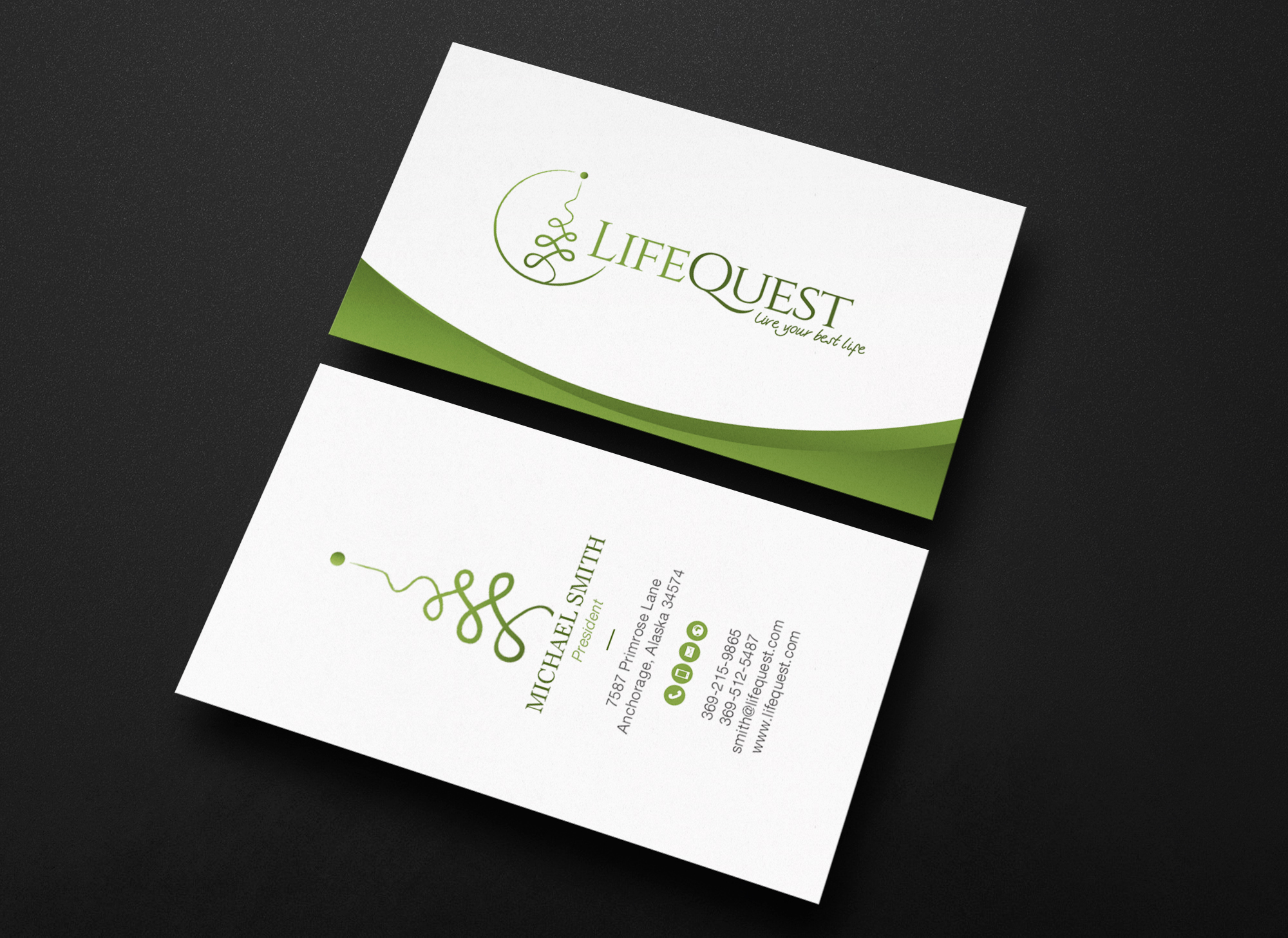 Business Card Design by chandrayaan.creative for LifeQuest | Design #29382333