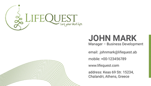 Design de Carte de Visite par sudheesh 3 pour LifeQuest | Design : #29402311