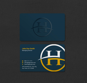 Highcrest Business Cards | Business Card Design by INDIAN_Ashok