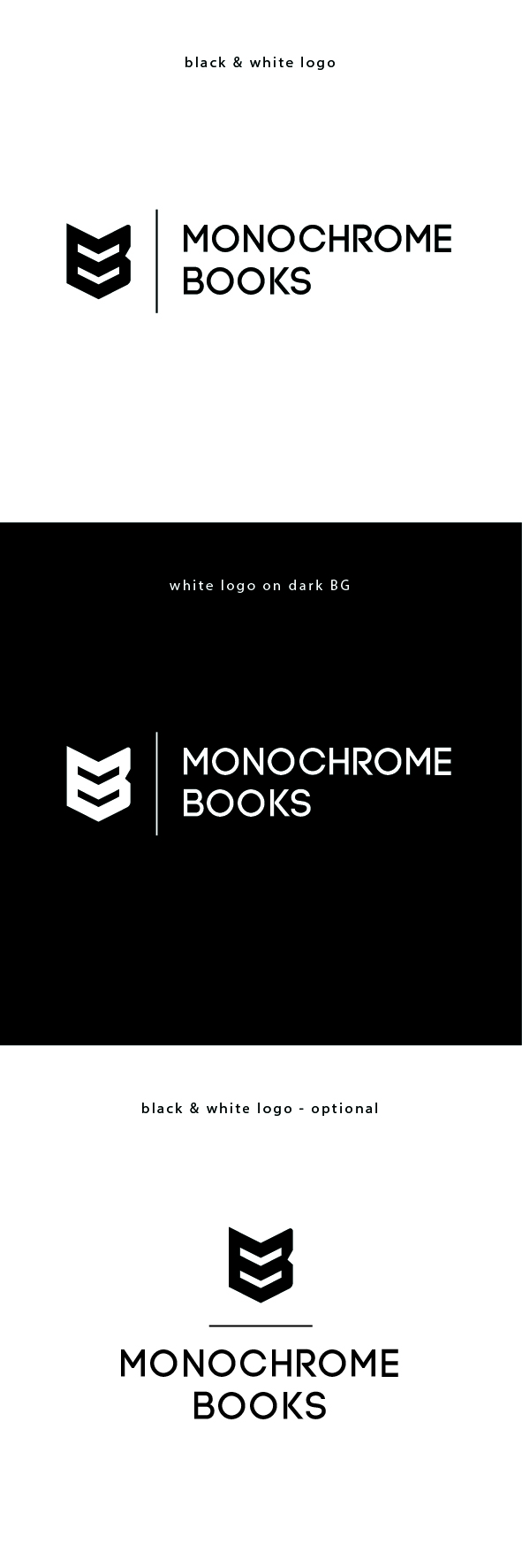 Logo Design by Lammy for Monochrome Books, Inc | Design #29409319