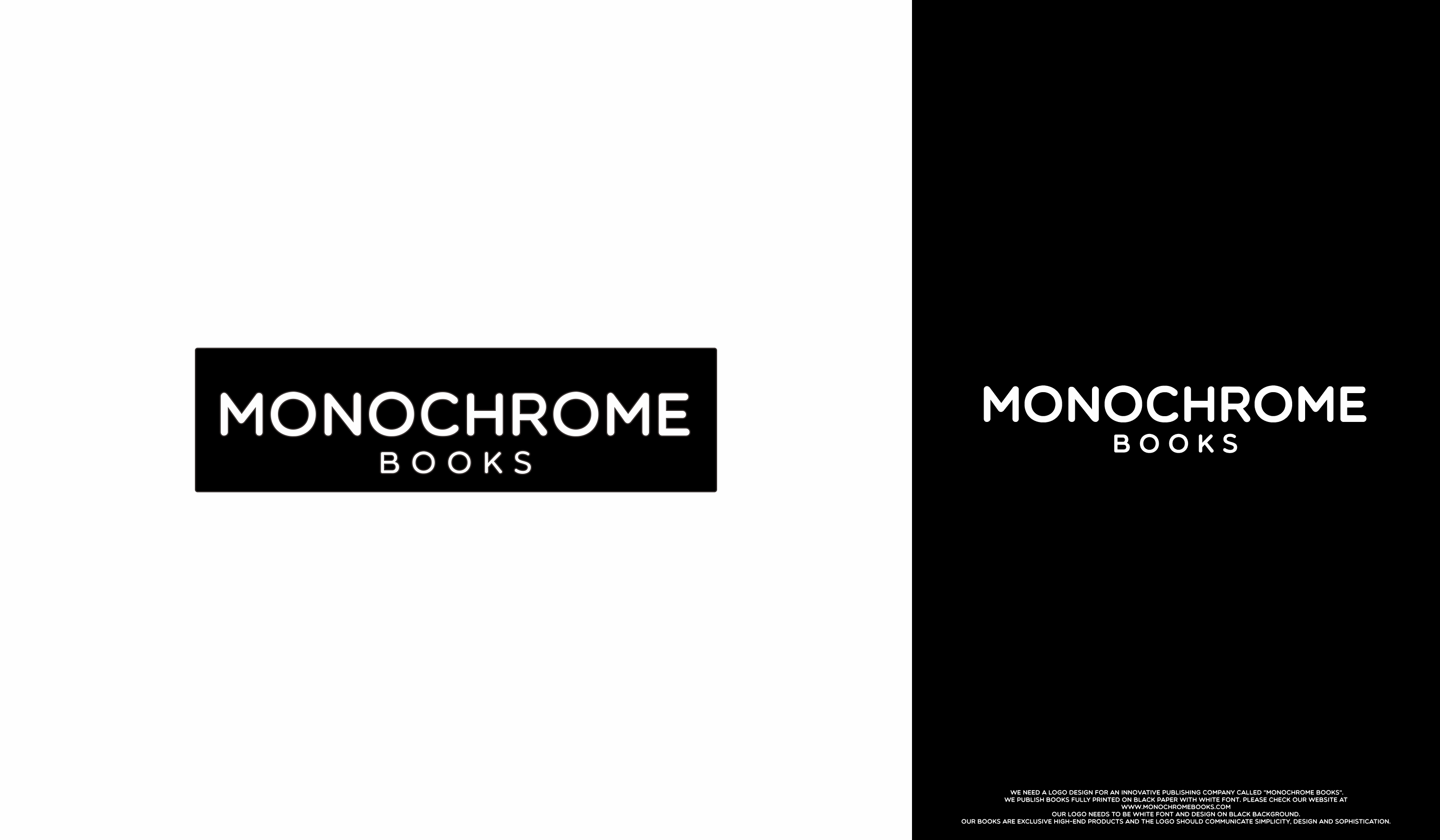 Logo Design by saesean for Monochrome Books, Inc | Design #29390769