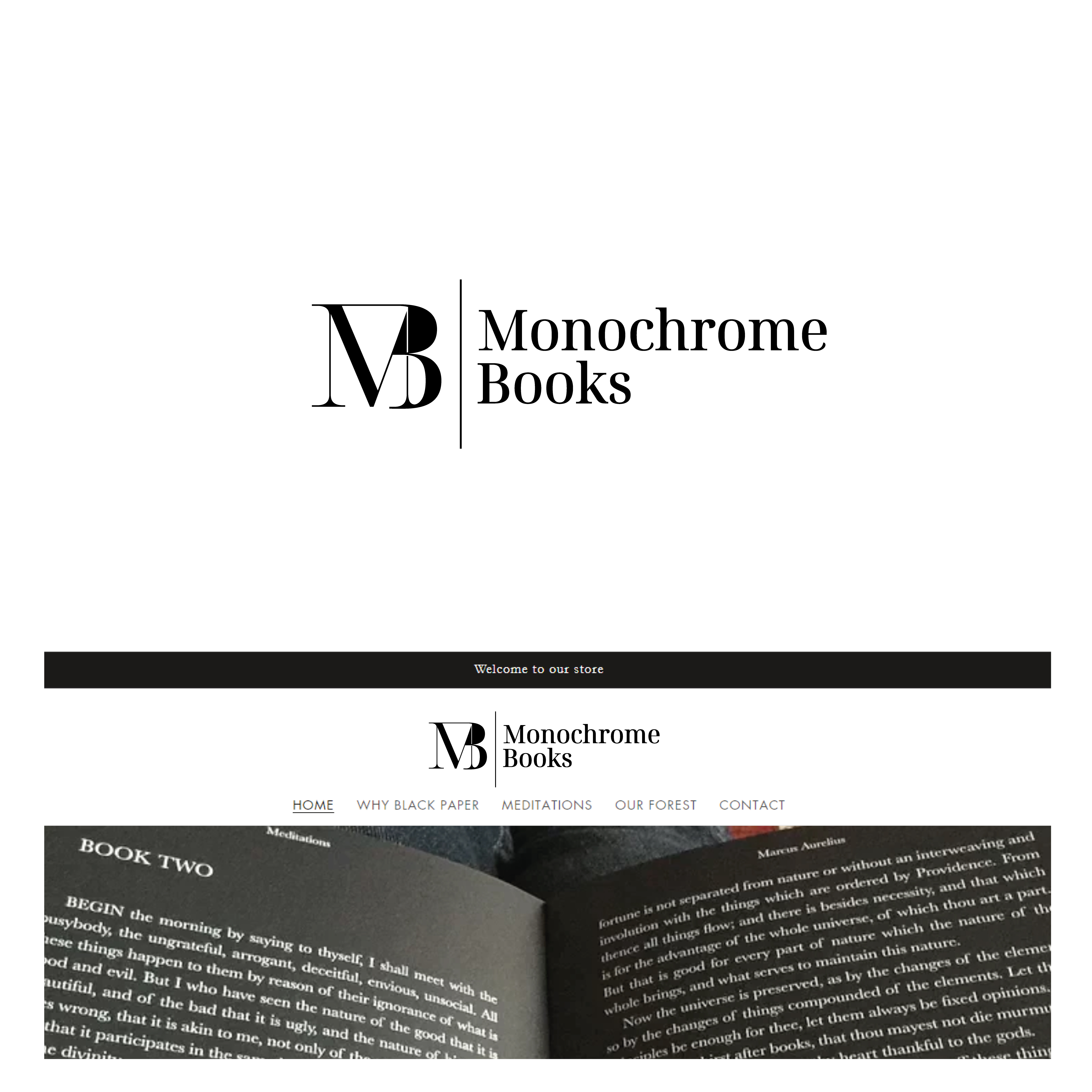 Logo Design by AbhishekkM'24 for Monochrome Books, Inc | Design #29380377