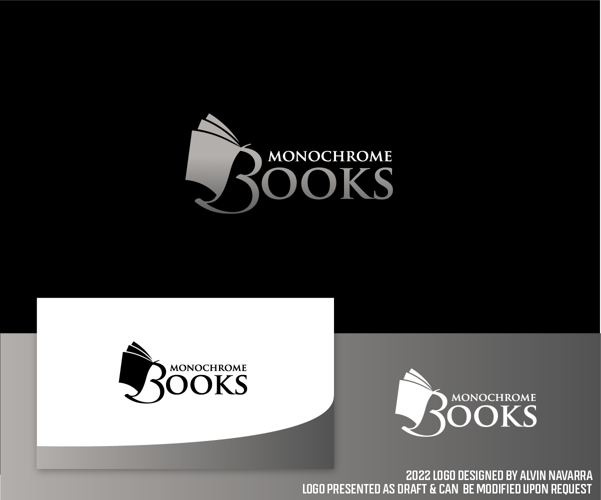 Logo Design by alvinnavarra for Monochrome Books, Inc | Design #29394308