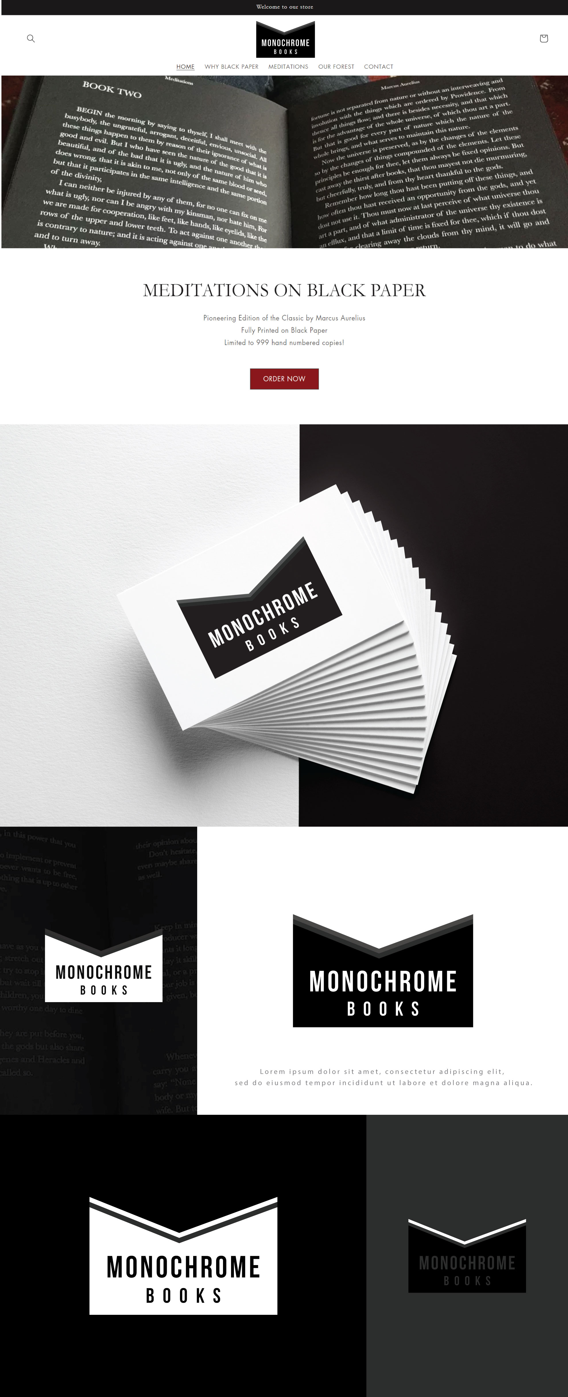 Logo Design by Mohammad_Rasel for Monochrome Books, Inc | Design #29412462
