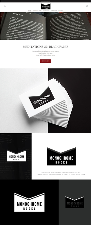 Logo Design by Mohammad_Rasel for Monochrome Books, Inc | Design: #29412462