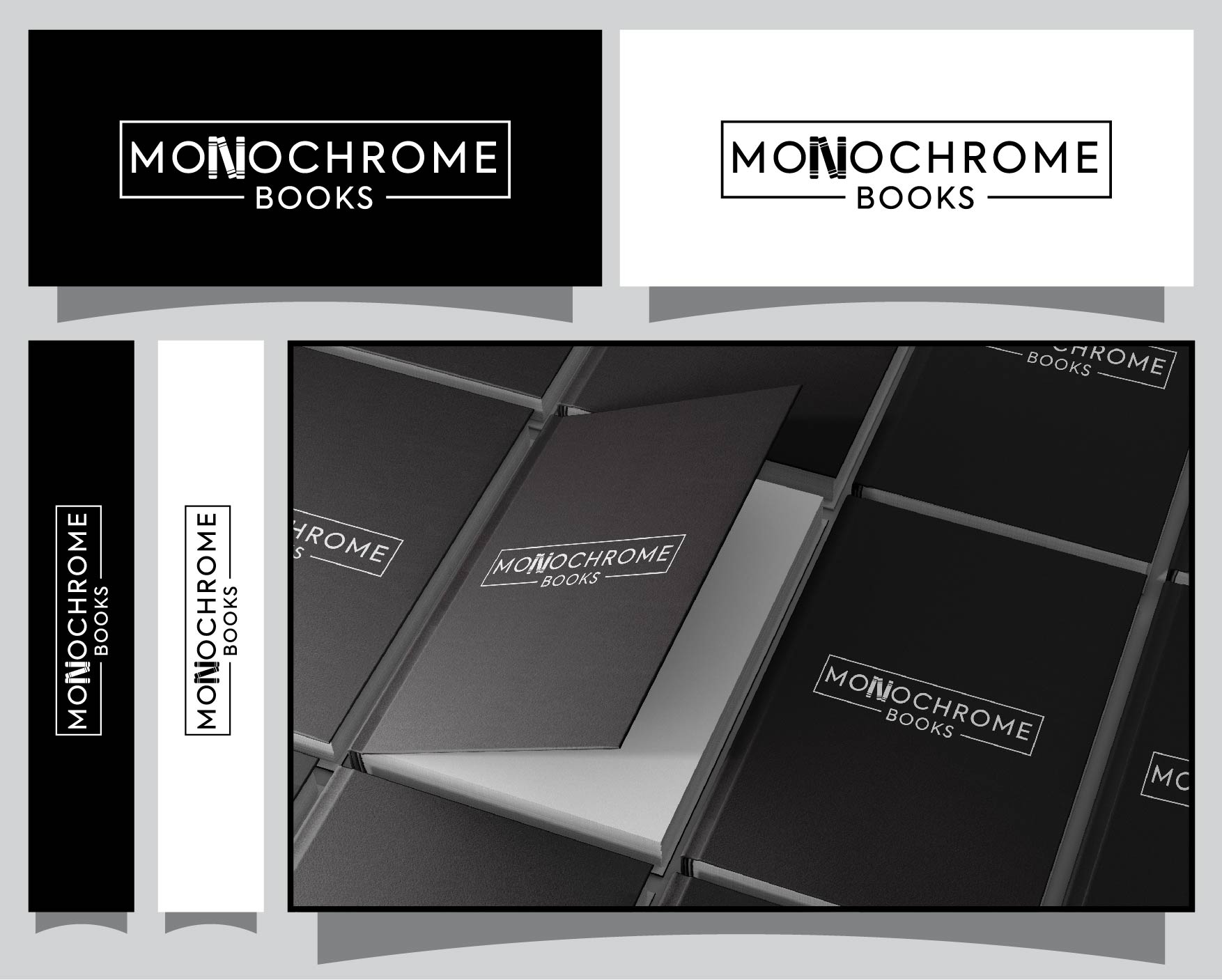 Logo Design by Mario 11 for Monochrome Books, Inc | Design #29380306