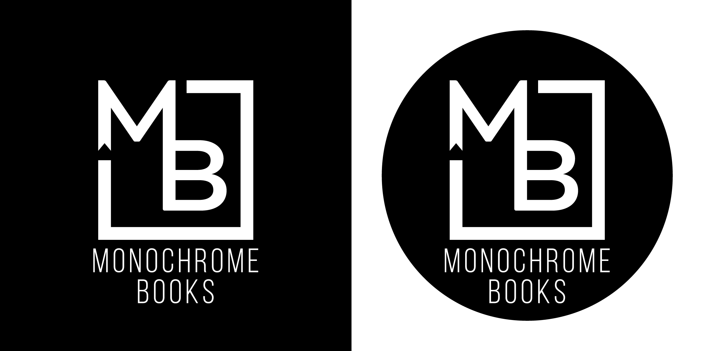Logo Design by Valene | HeyLogoATX for Monochrome Books, Inc | Design #29426750