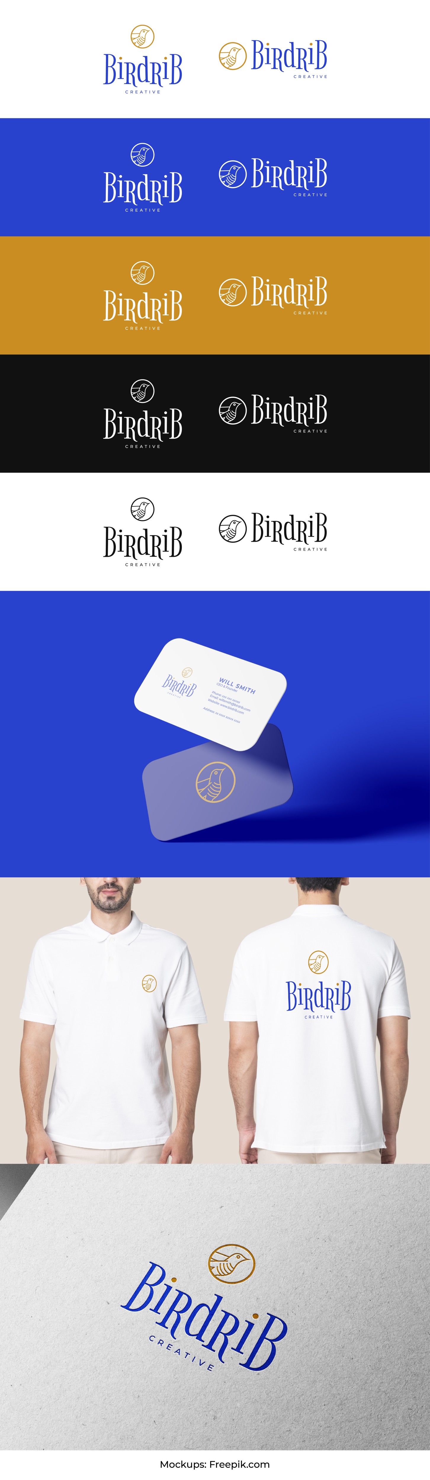 Logo Design by ALMANAL GRAPHICS for Birdrib Creative | Design #29402109