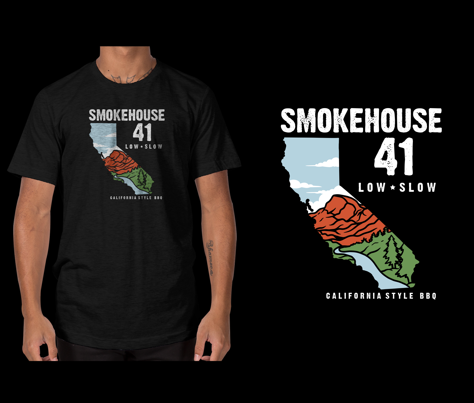 T-shirt Design by cithuwill for Smokehouse 41 | Design #29399794