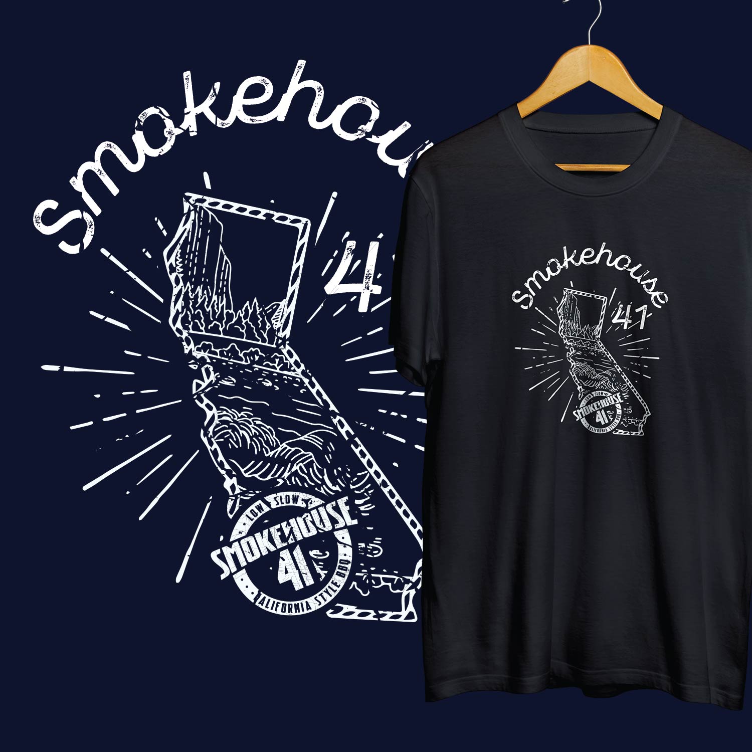 T-shirt Design by mekhfioui for Smokehouse 41 | Design #29396817