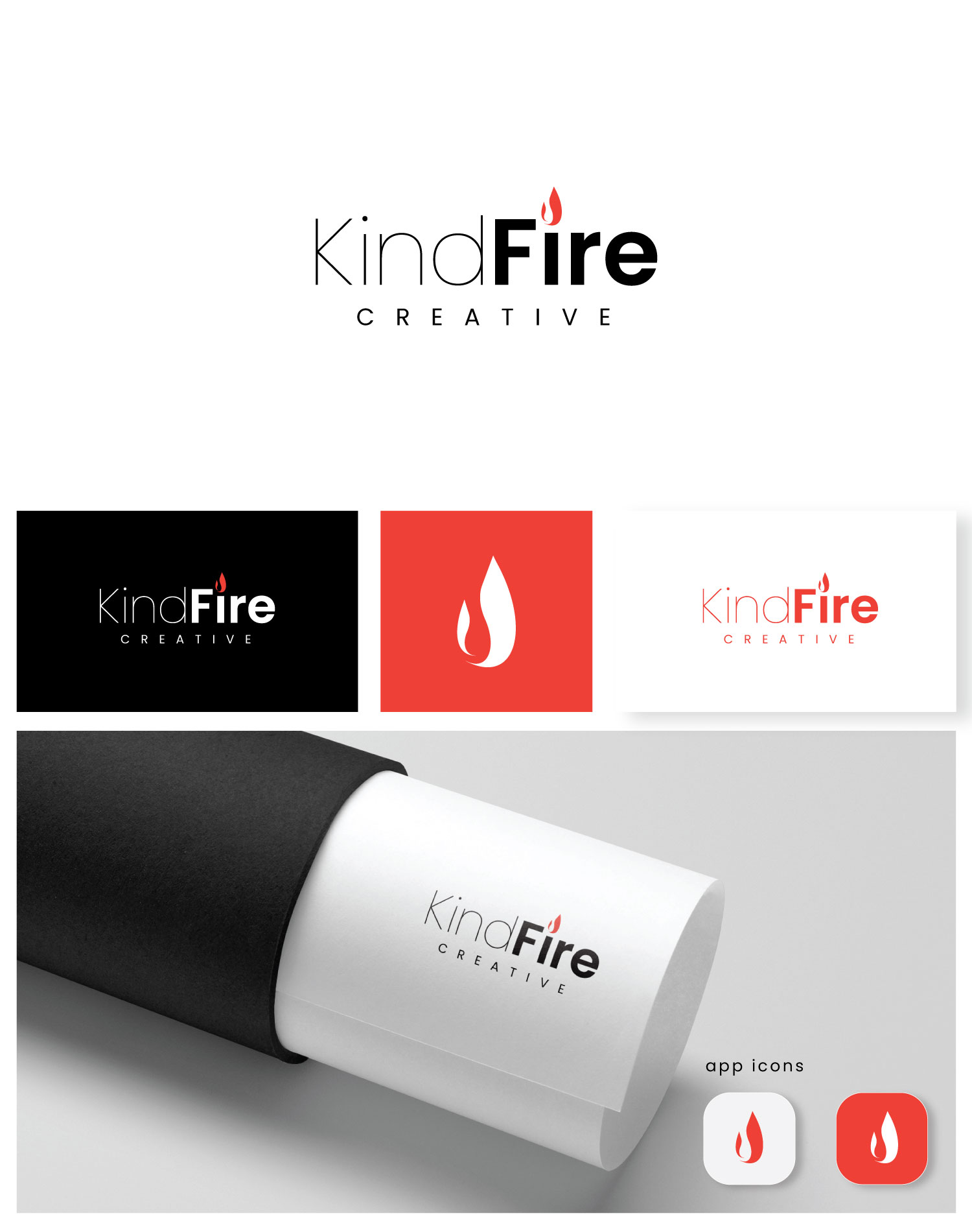 Logo Design by Maxo-Biz for KindFire Creative | Design #29384883