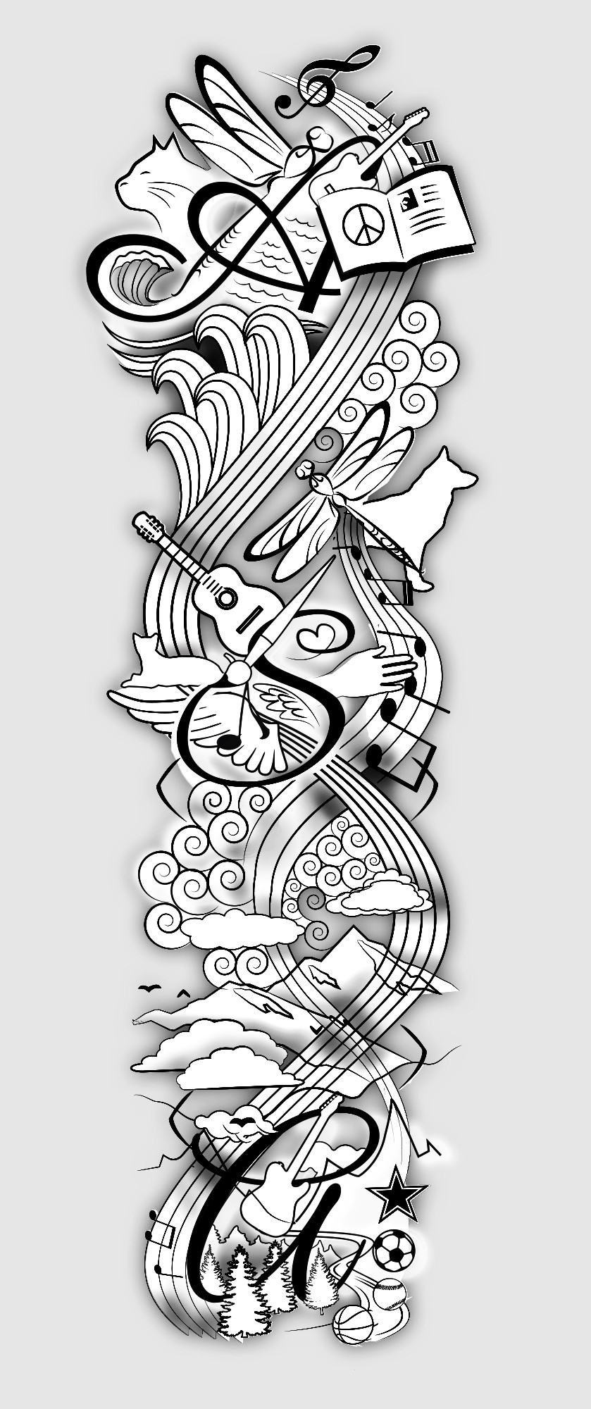 Tattoo Design by MNM for US Construction Zone, Inc.  | Design #29390779