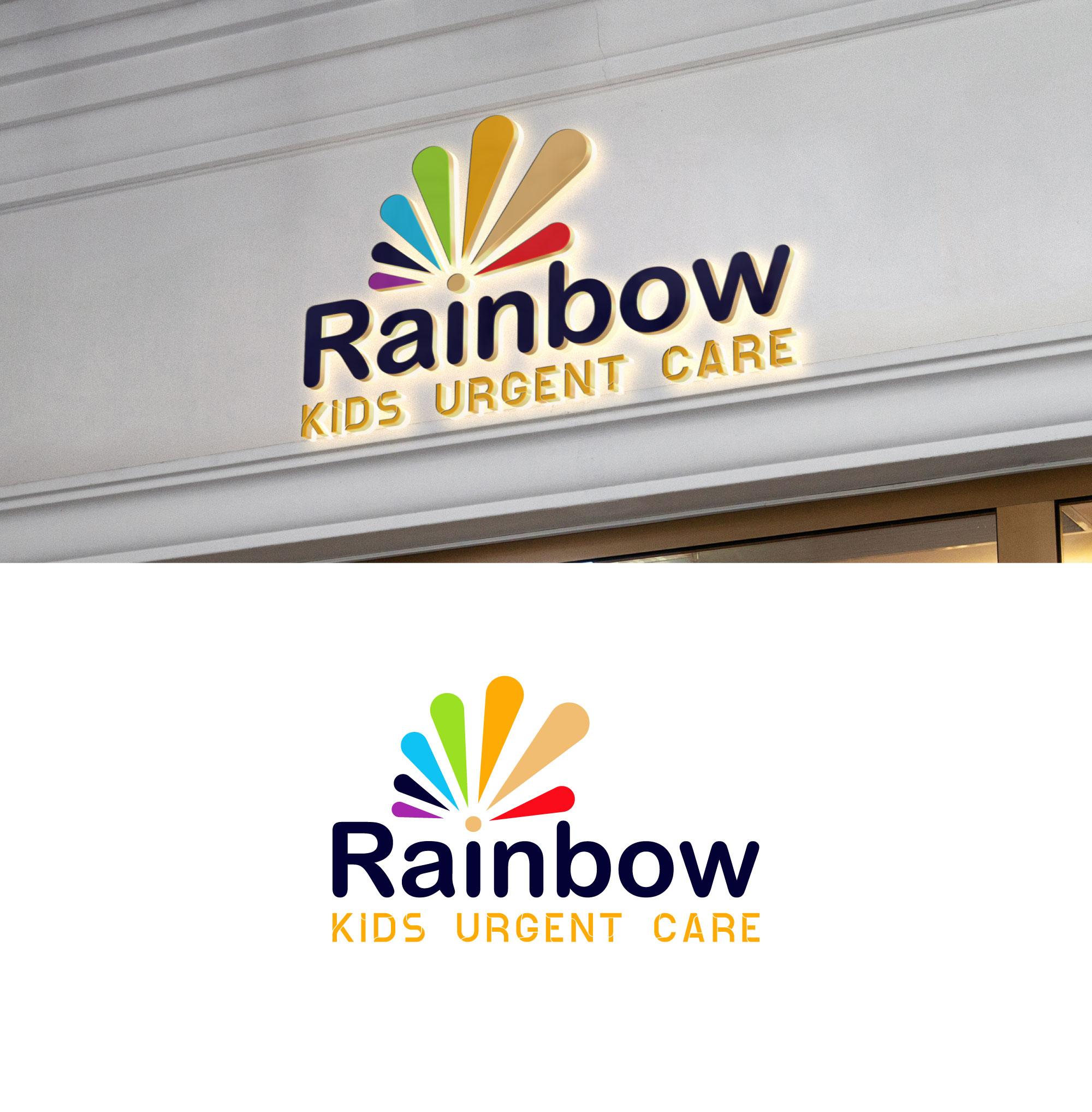 Logo Design by riyad123 for Rainbow Kids Urgent Care | Design #29385622