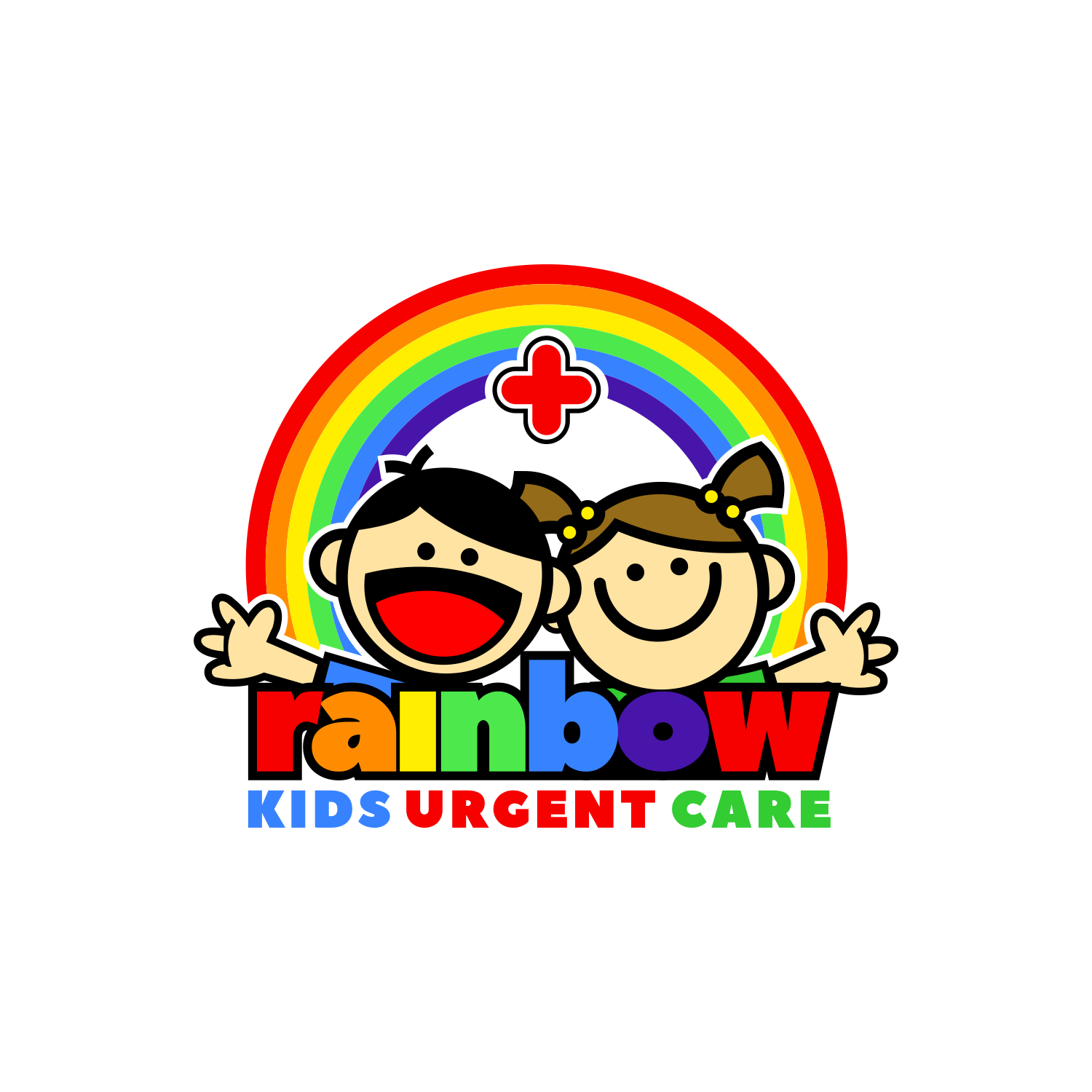 Logo Design by Histeria for Rainbow Kids Urgent Care | Design #29423665
