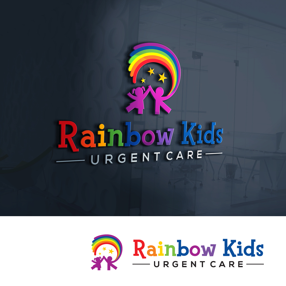 Diseño de Logo por pranavelanji para Rainbow Kids Urgent Care | Diseño: #29393541