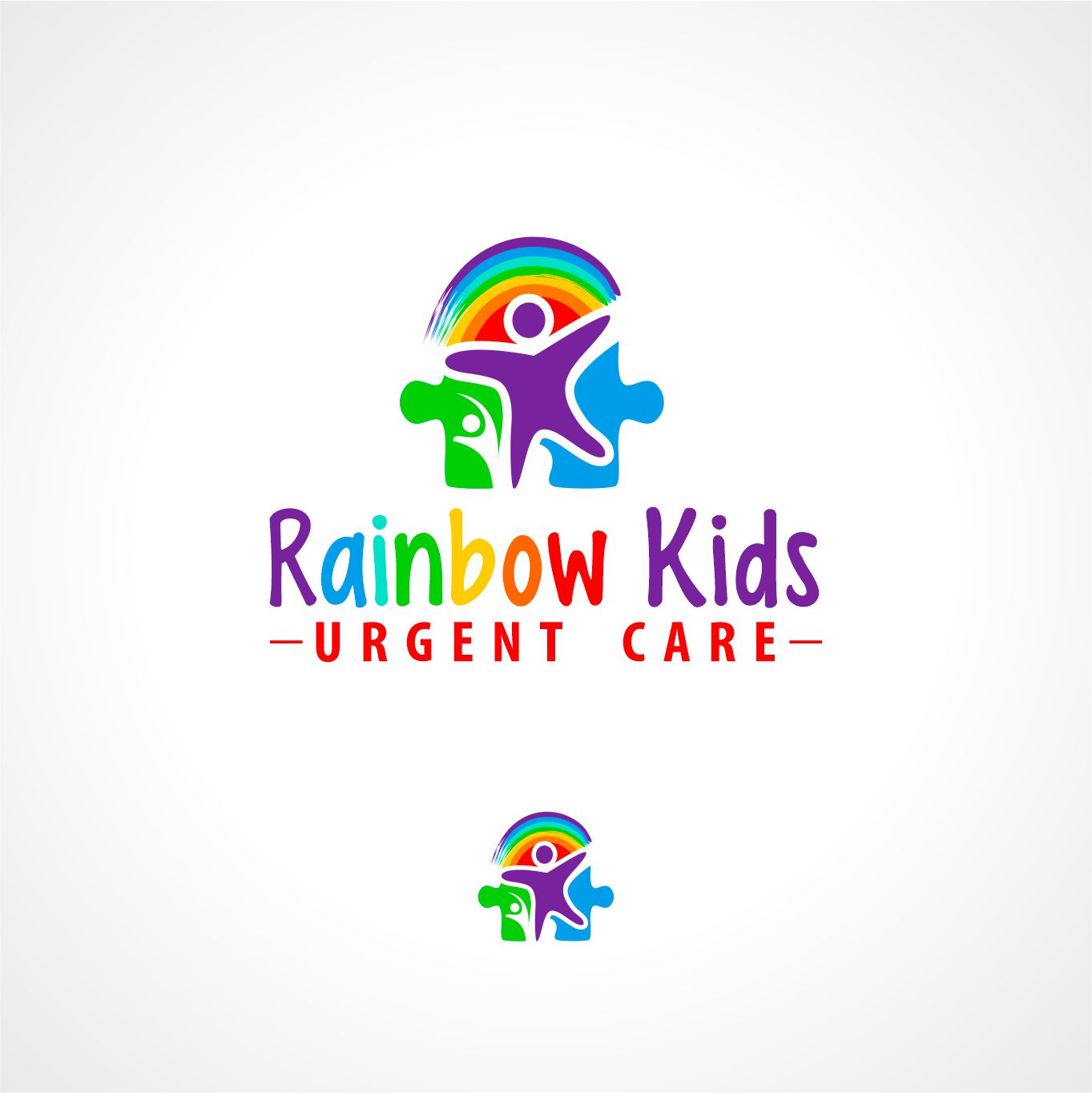 Logo Design by creative.bugs for Rainbow Kids Urgent Care | Design #29400310