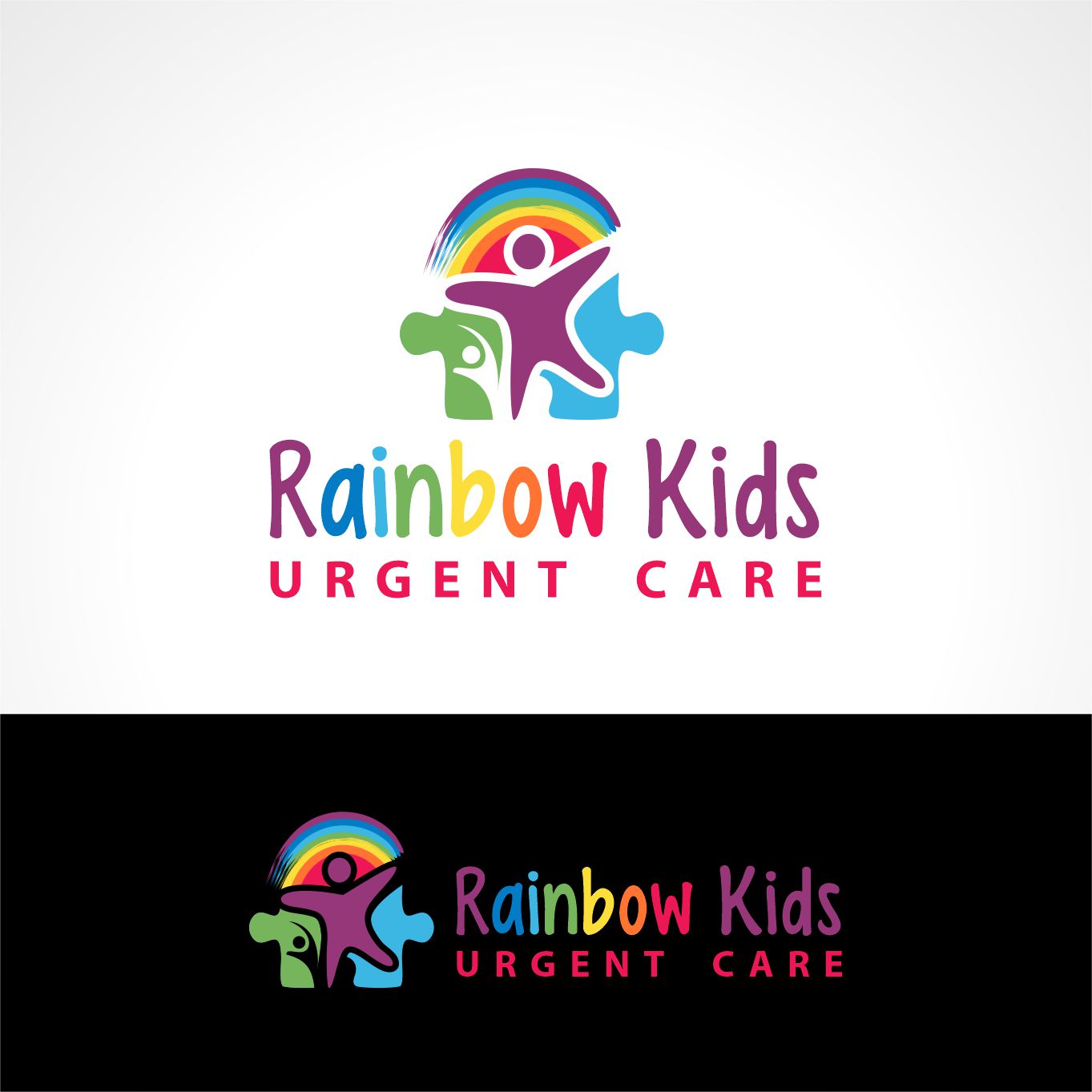 Logo Design by creative.bugs for Rainbow Kids Urgent Care | Design #29400845
