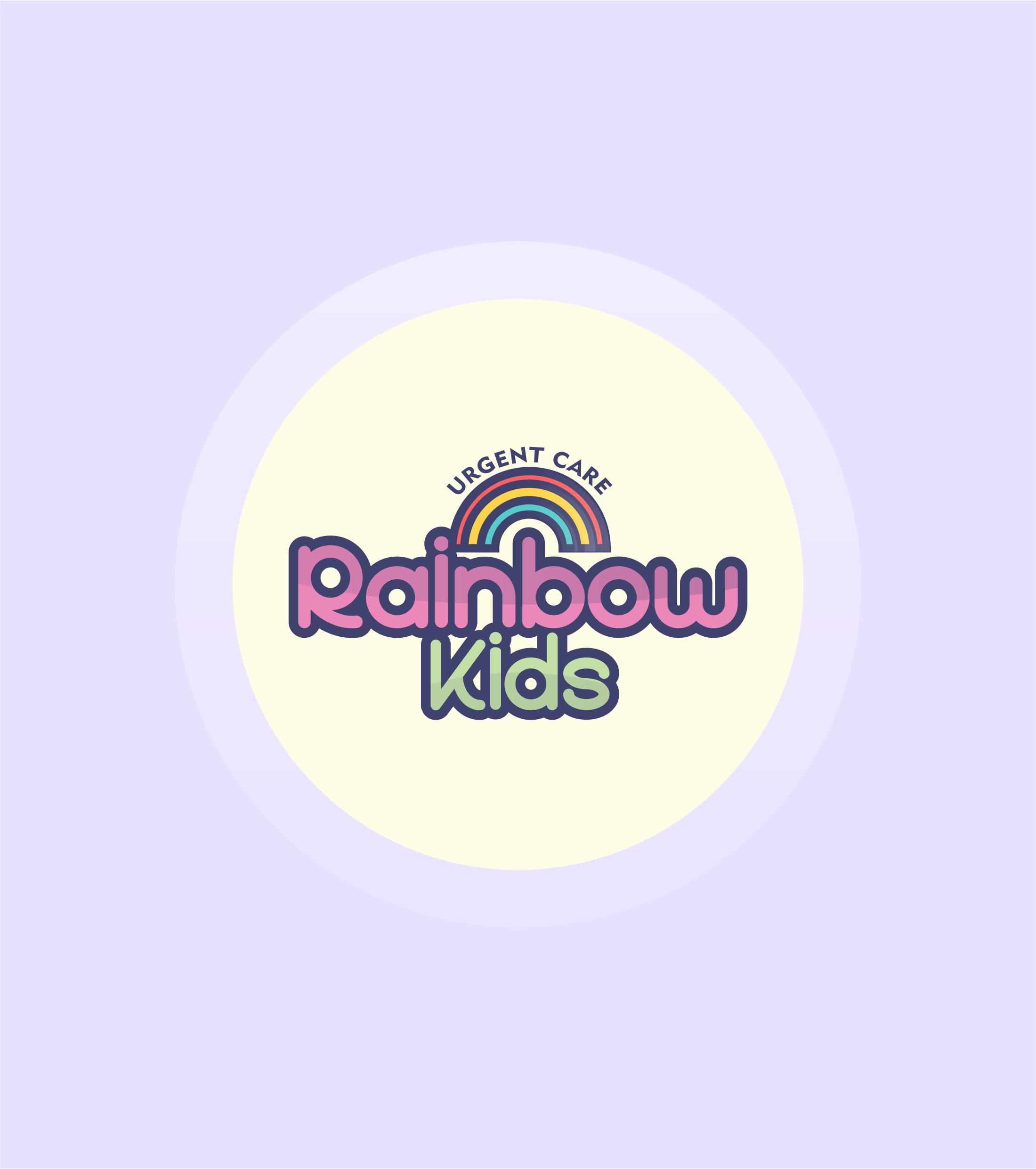 Logo Design by Fima Studio for Rainbow Kids Urgent Care | Design #29389946