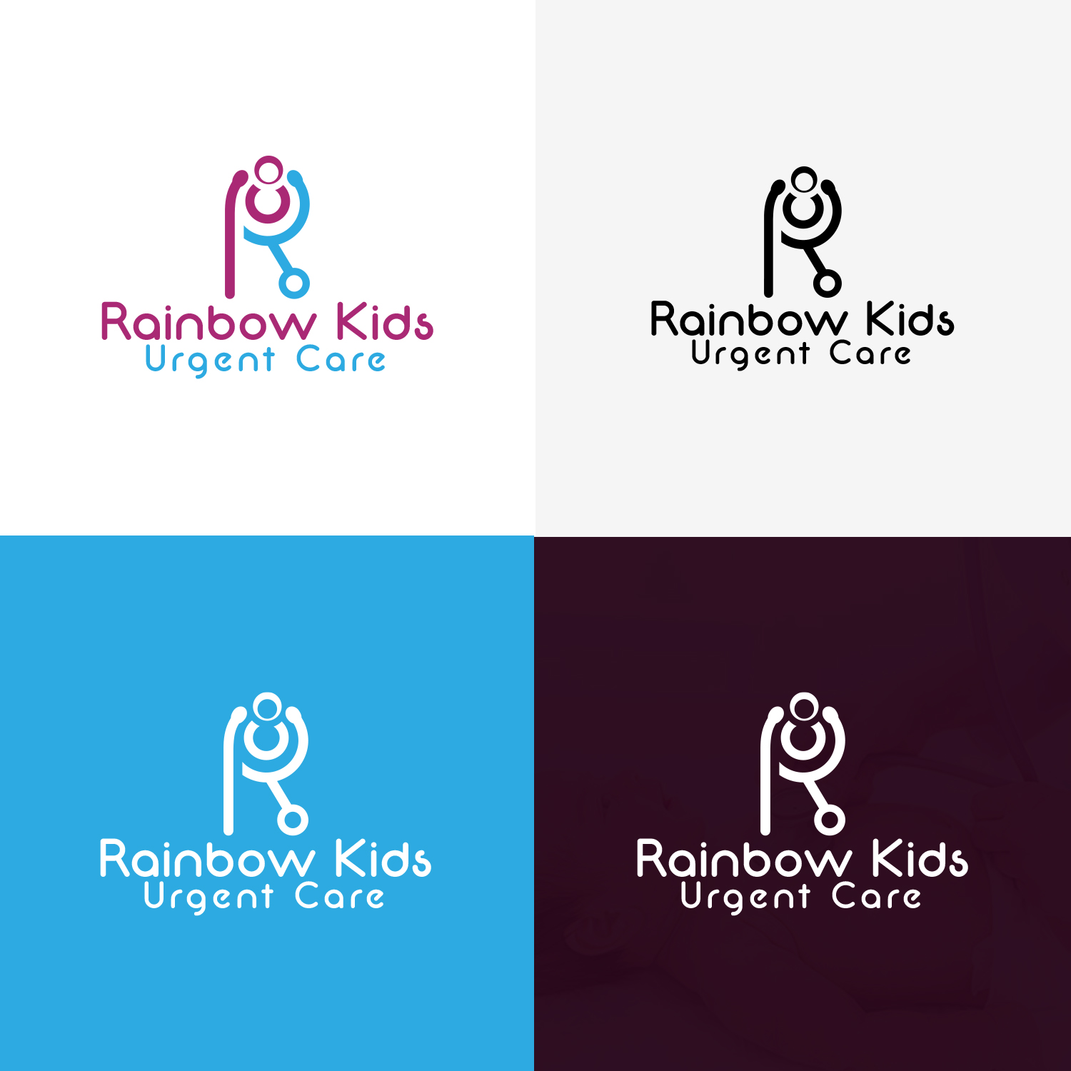 Logo-Design von Maxo-Biz für Rainbow Kids Urgent Care | Design #29390461