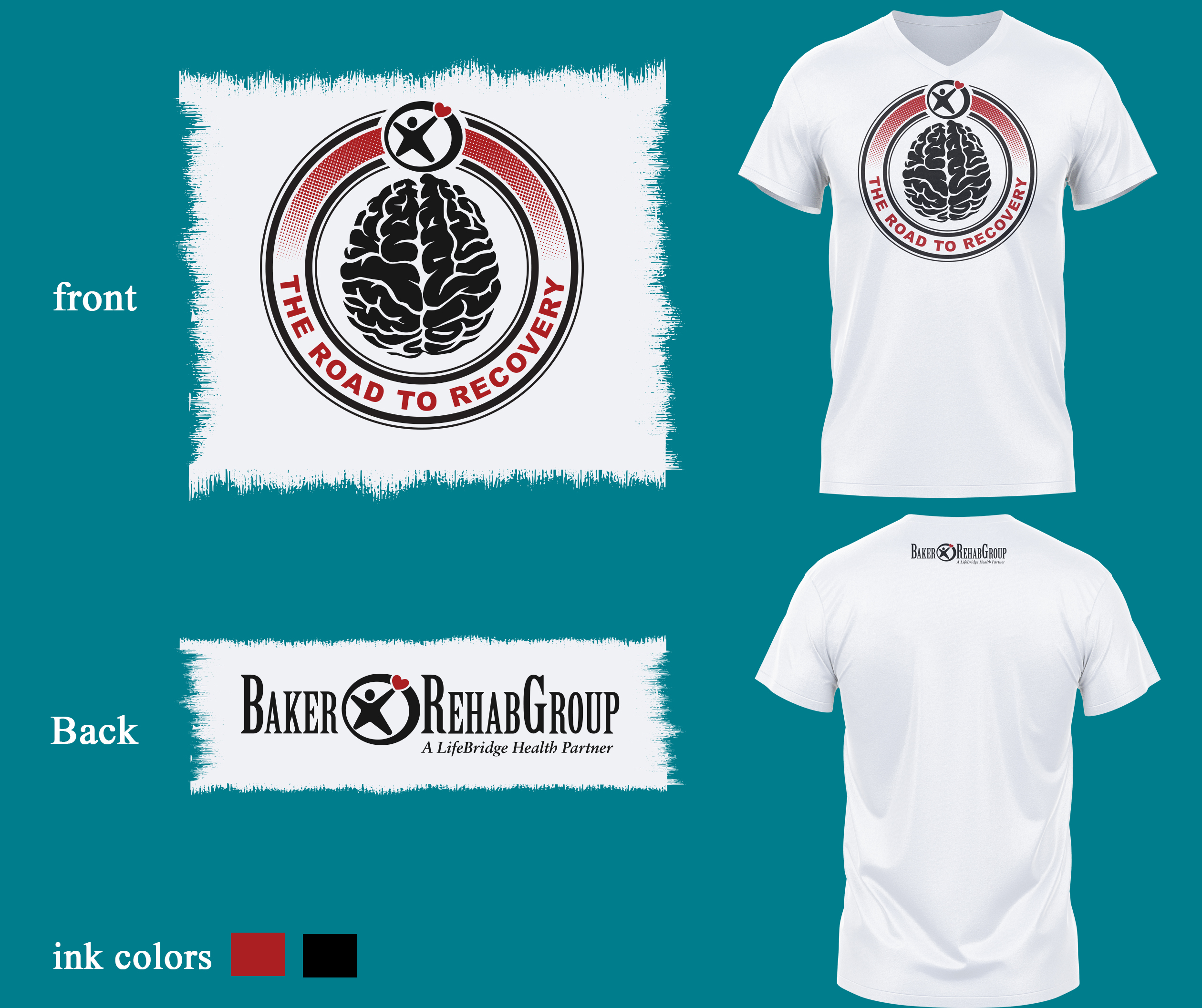 T-shirt Design by Teespixels for Baker Rehab Group | Design #29415120