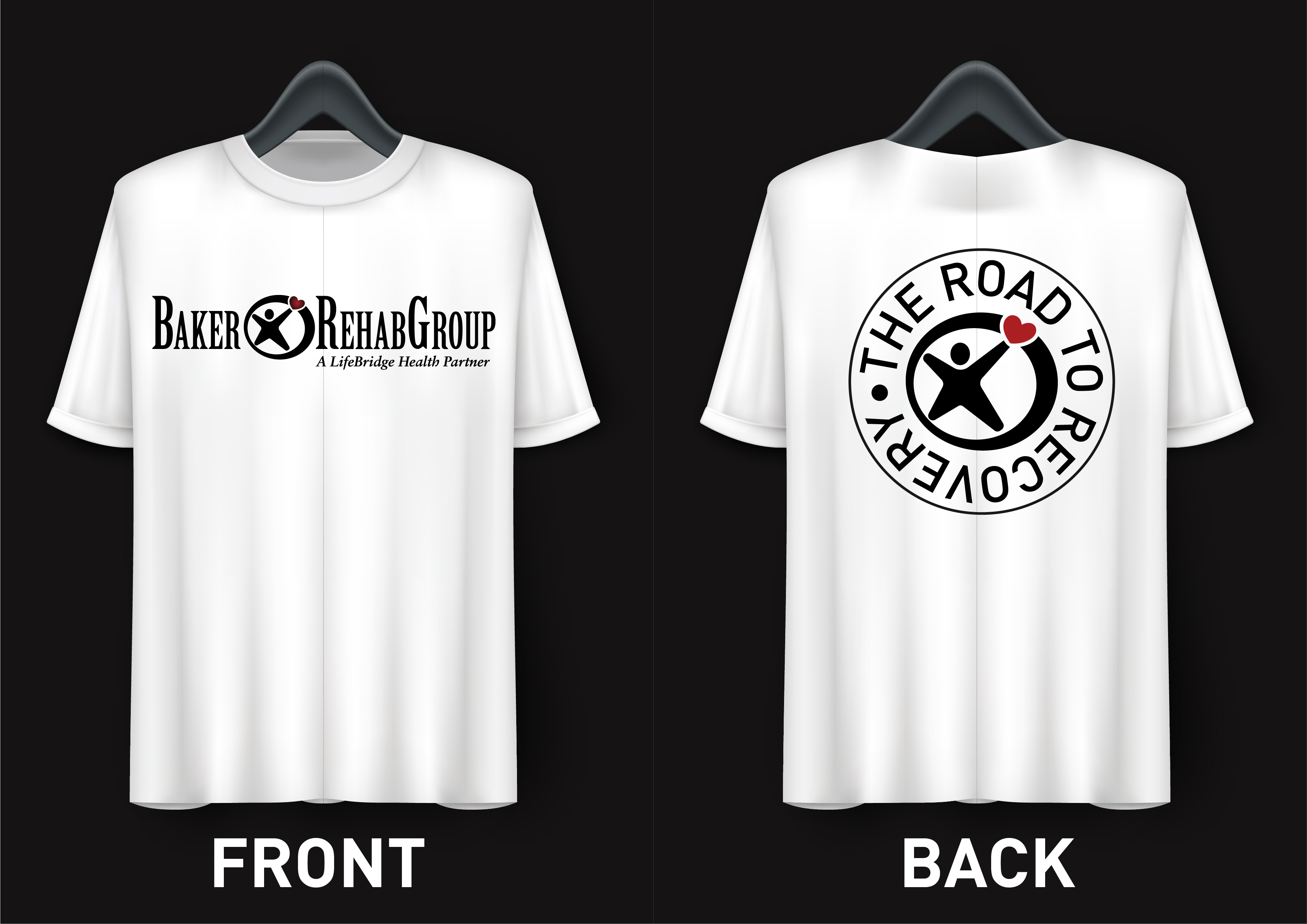 T-Shirt-Design von Belmane für Baker Rehab Group | Design #29466139