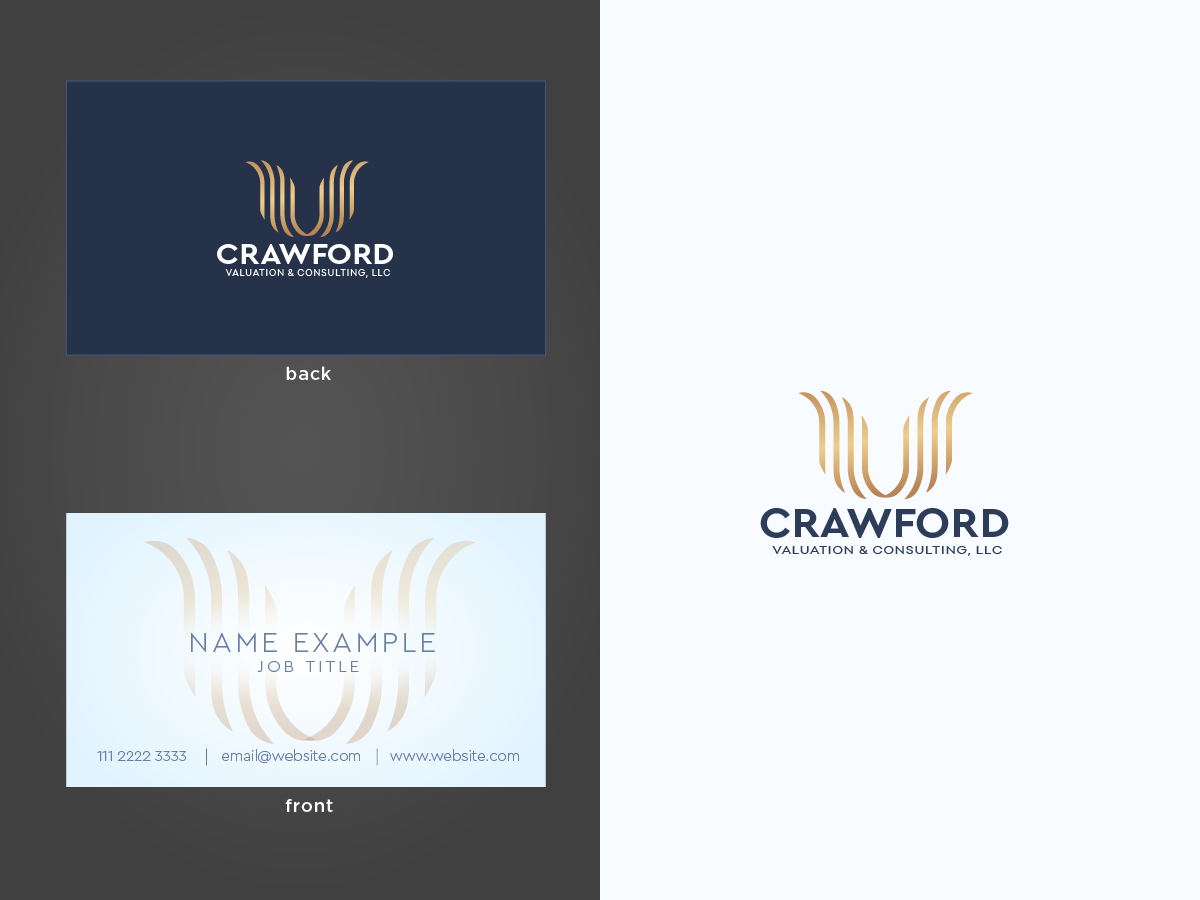 Logo Design by Caribu inc for Crawford Valuation & Consulting, LLC | Design #29417204