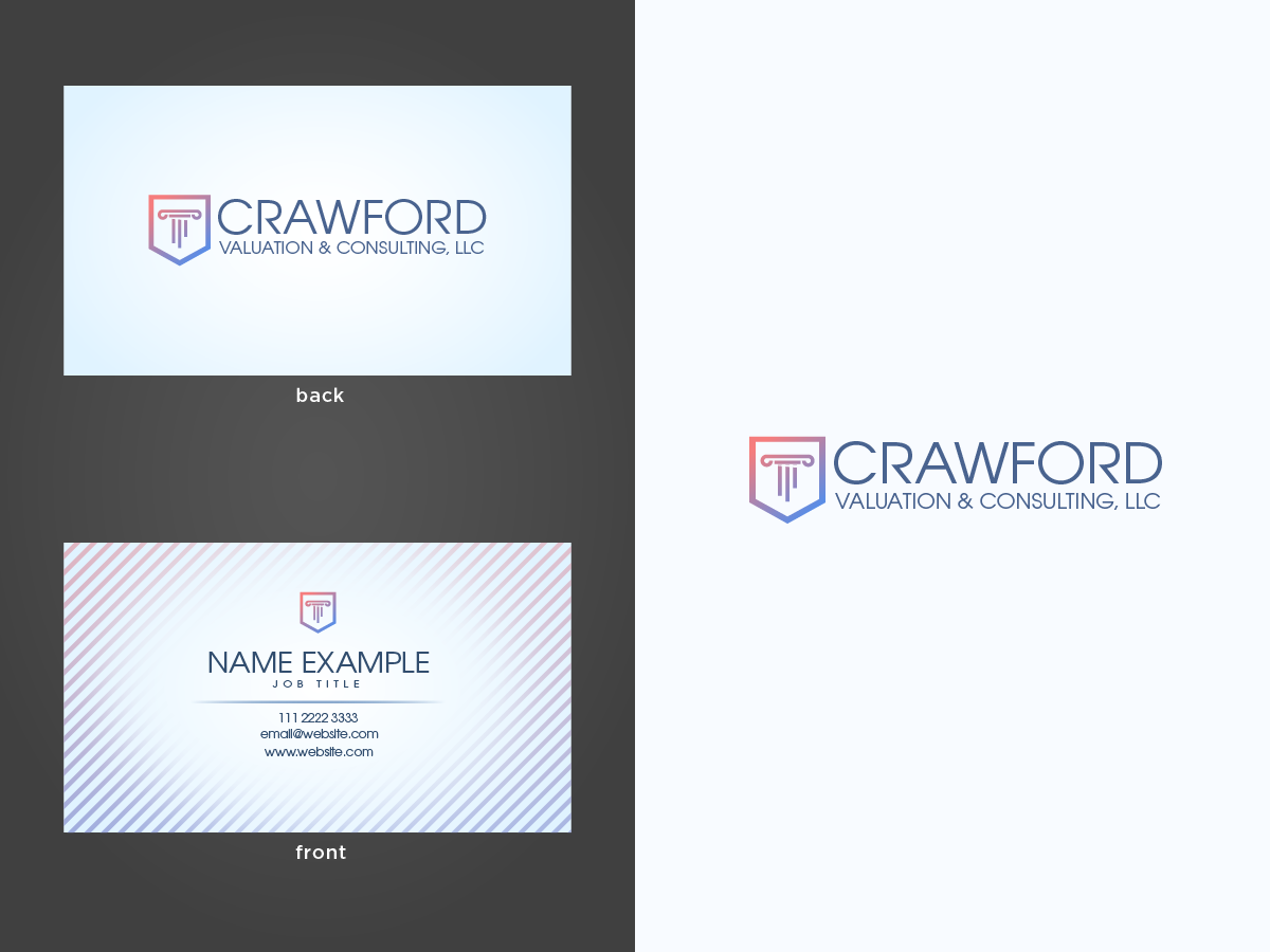 Logo Design by Caribu inc for Crawford Valuation & Consulting, LLC | Design #29417206