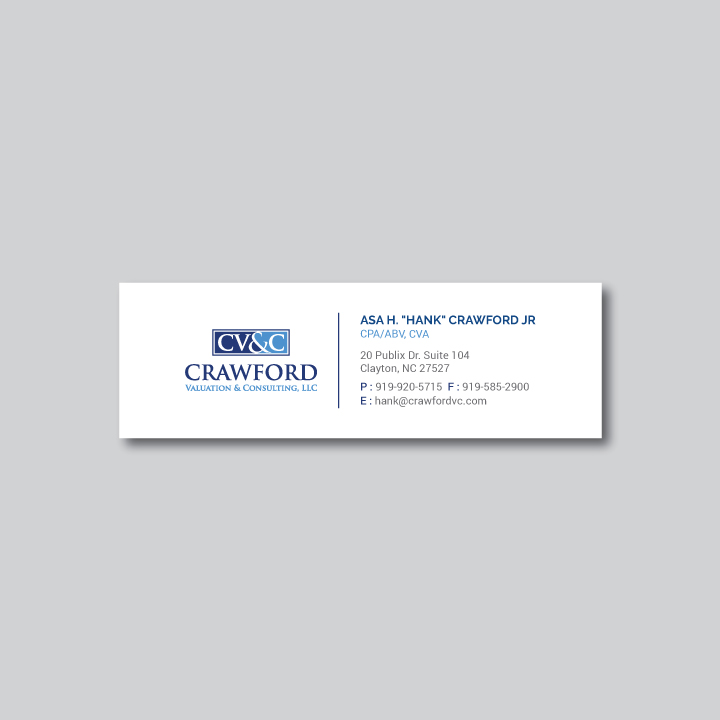 Logo Design by R.design for Crawford Valuation & Consulting, LLC | Design #29424644