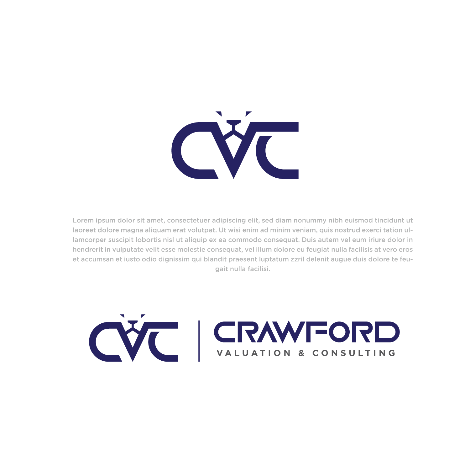 Logo Design by Abdul 20 for Crawford Valuation & Consulting, LLC | Design #29396520