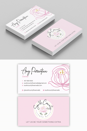 South County Flower Walls Business card | Visitenkarten-Design von Mosaic