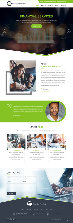Website design using a wordpress template I purchased | Web-Design von pb