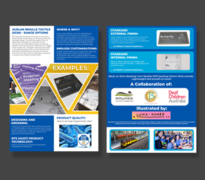 Flyer Design by Md. Humayun for Braille Tactile Signs (Aust)  | Design #29415320