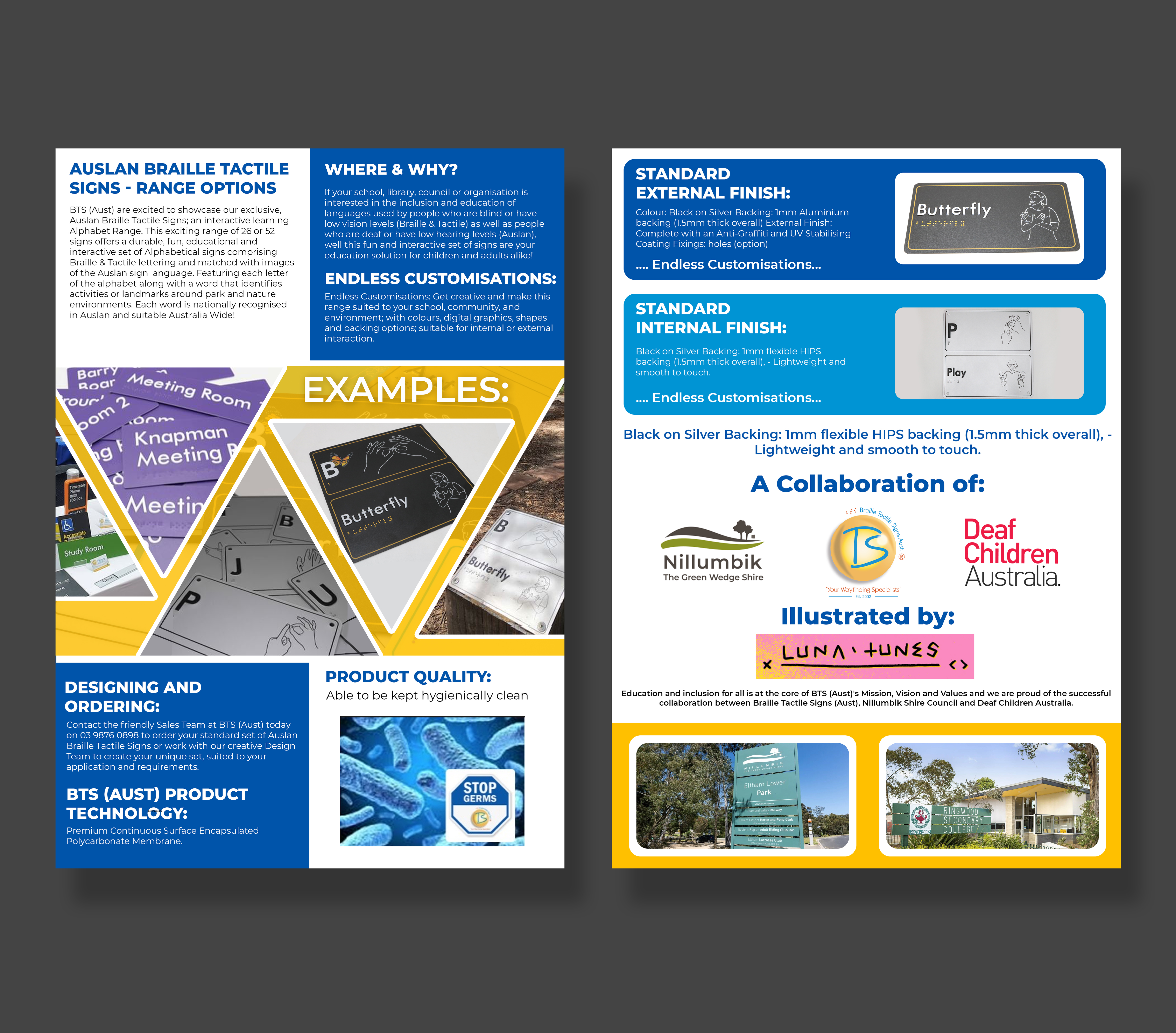 Flyer Design by Md. Humayun for Braille Tactile Signs (Aust)  | Design #29415323