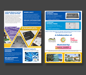 Design de Flyer par Md. Humayun pour Braille Tactile Signs (Aust)  | Design : #29415323