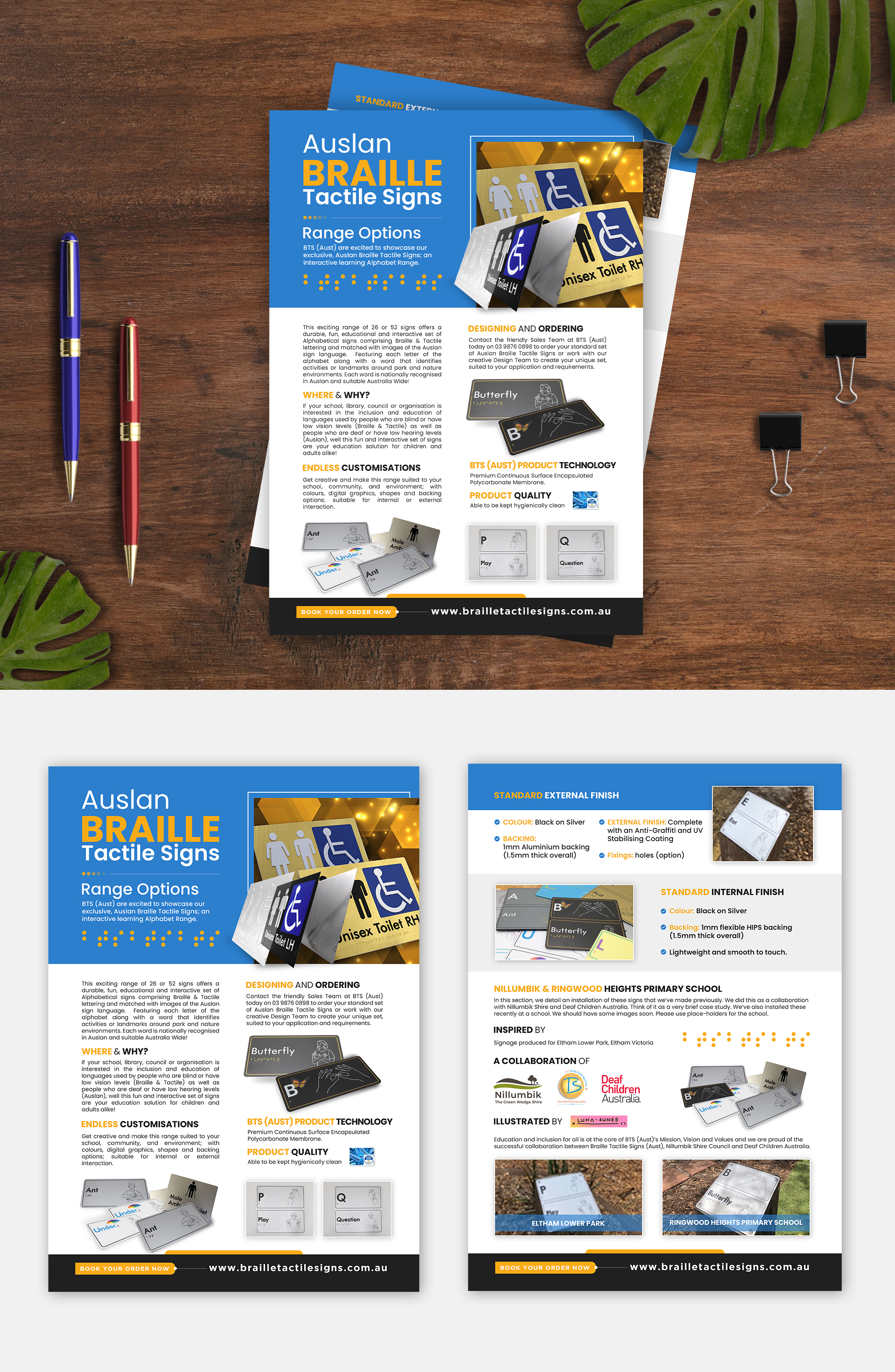 Flyer Design by debdesign for Braille Tactile Signs (Aust)  | Design #29394749