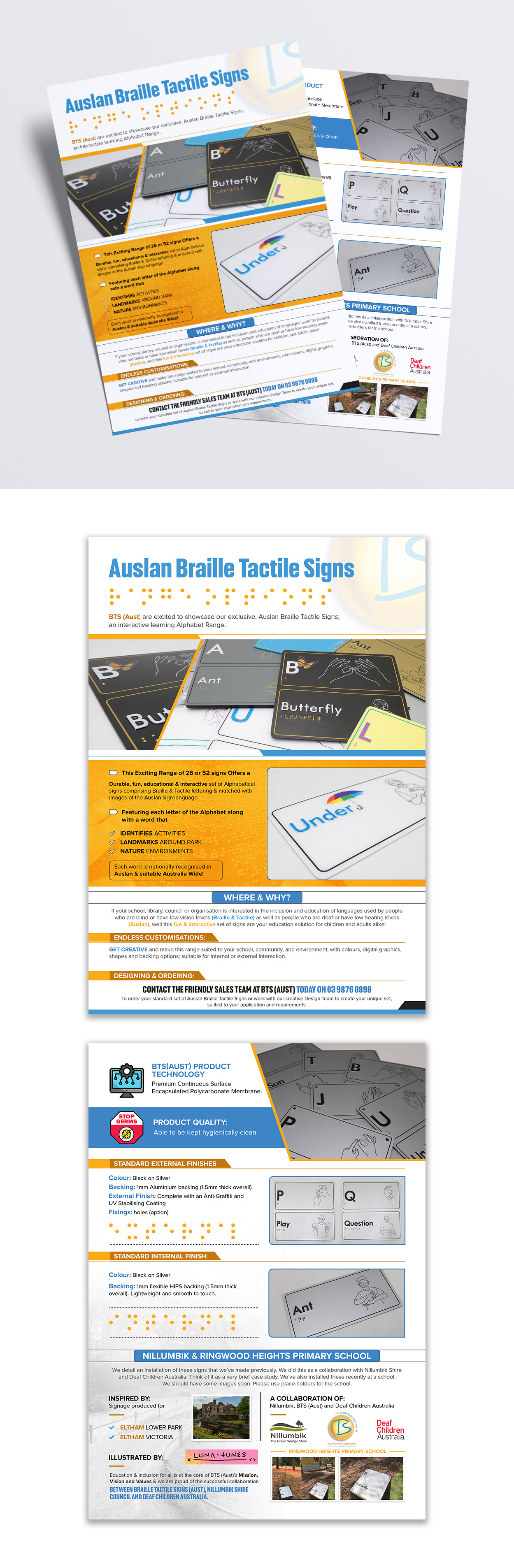 Flyer Design by debdesign for Braille Tactile Signs (Aust)  | Design #29395563