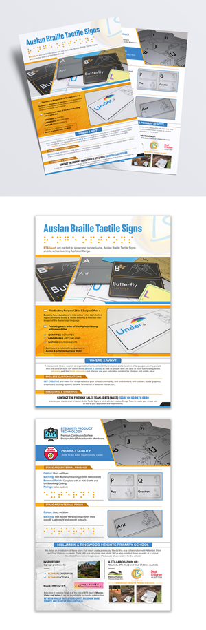 Design de Flyer par debdesign pour Braille Tactile Signs (Aust)  | Design : #29395563