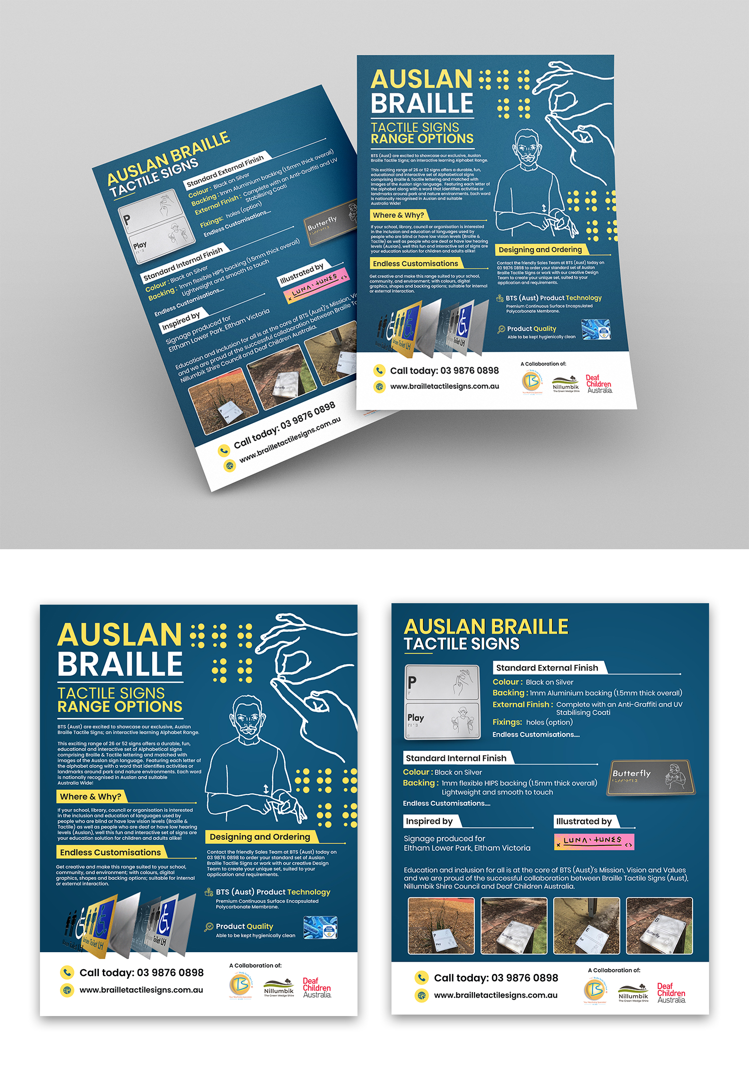 Flyer Design by debdesign for Braille Tactile Signs (Aust)  | Design #29395597