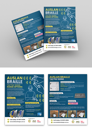 Design de Flyer par debdesign pour Braille Tactile Signs (Aust)  | Design : #29395597