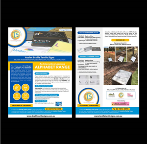 Design de Flyer par DA. pour Braille Tactile Signs (Aust)  | Design : #29394426