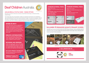 Flyer Design by aj for Braille Tactile Signs (Aust)  | Design #29401269
