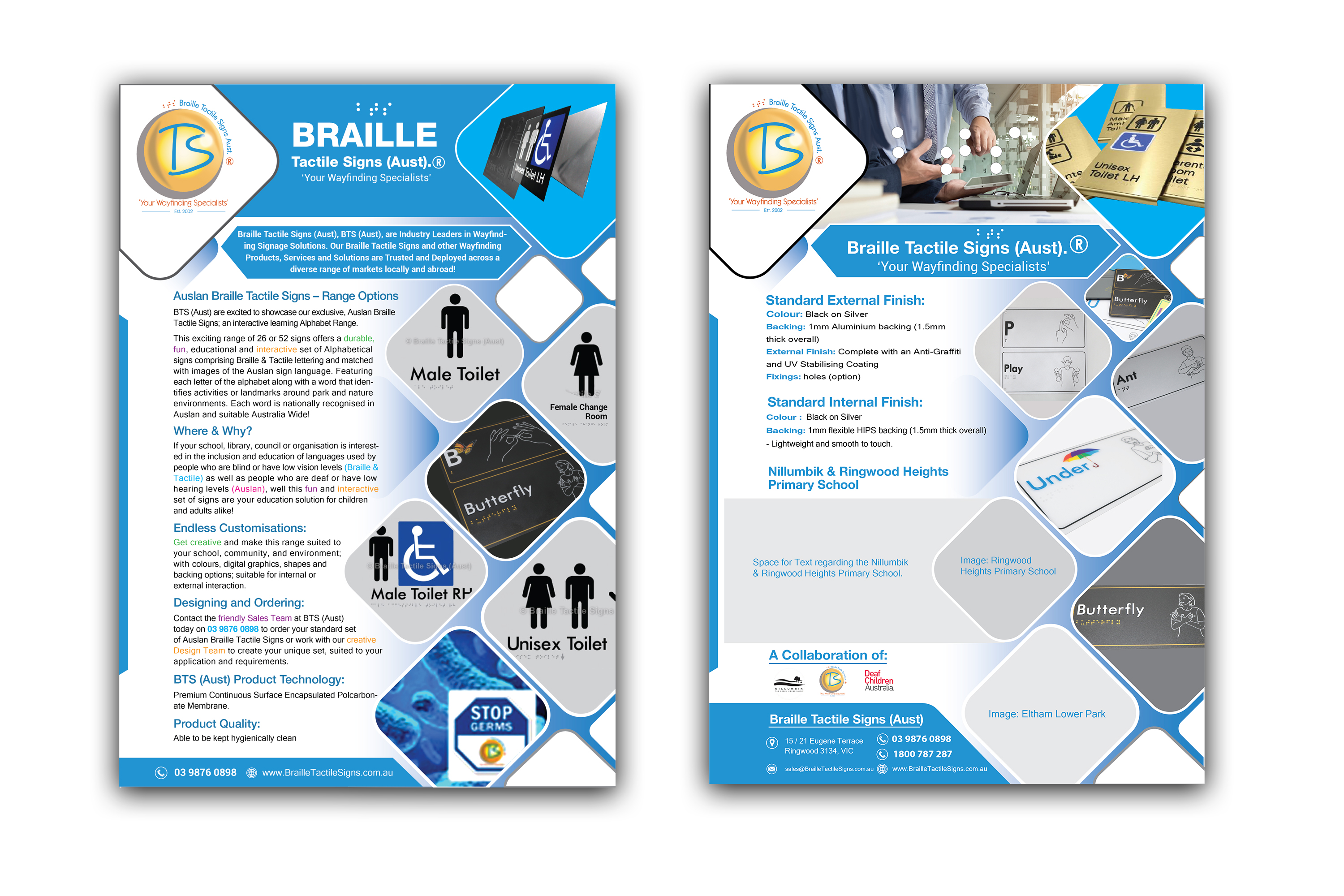 Flyer Design by subrataswar47 for Braille Tactile Signs (Aust)  | Design #29416281