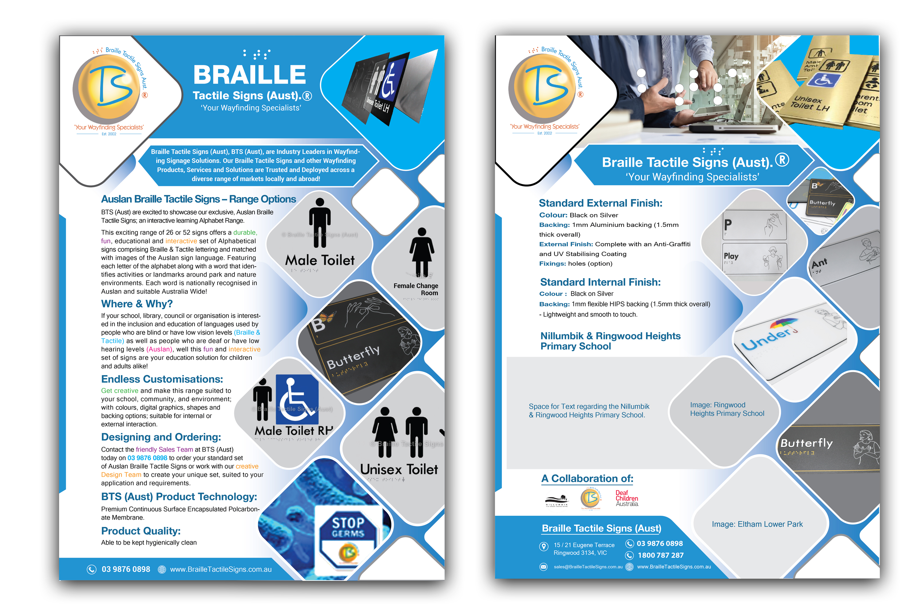 Flyer Design by subrataswar47 for Braille Tactile Signs (Aust)  | Design #29416353