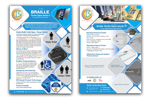 Flyer Design by subrataswar47 for Braille Tactile Signs (Aust)  | Design: #29416353