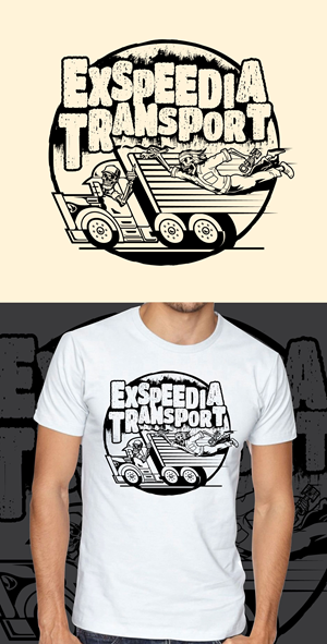 Exspeedia transport Redesign | T-shirt Design by ally designs