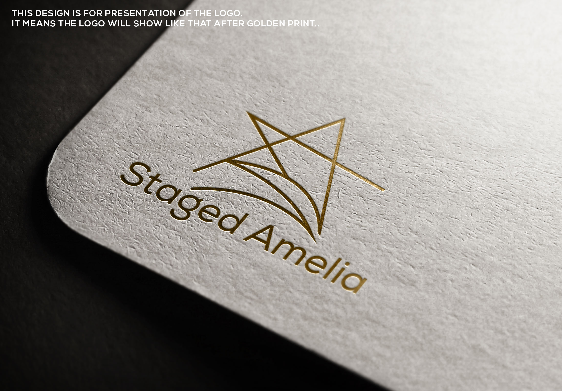 Logo Design by Rosalie.. for Staged Amelia | Design #29494185