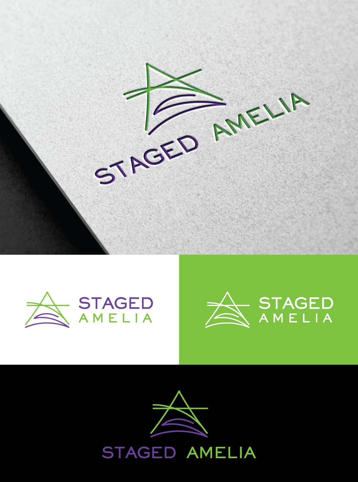 Diseño de Logo por Digi_Design555 para Staged Amelia | Diseño #29516956