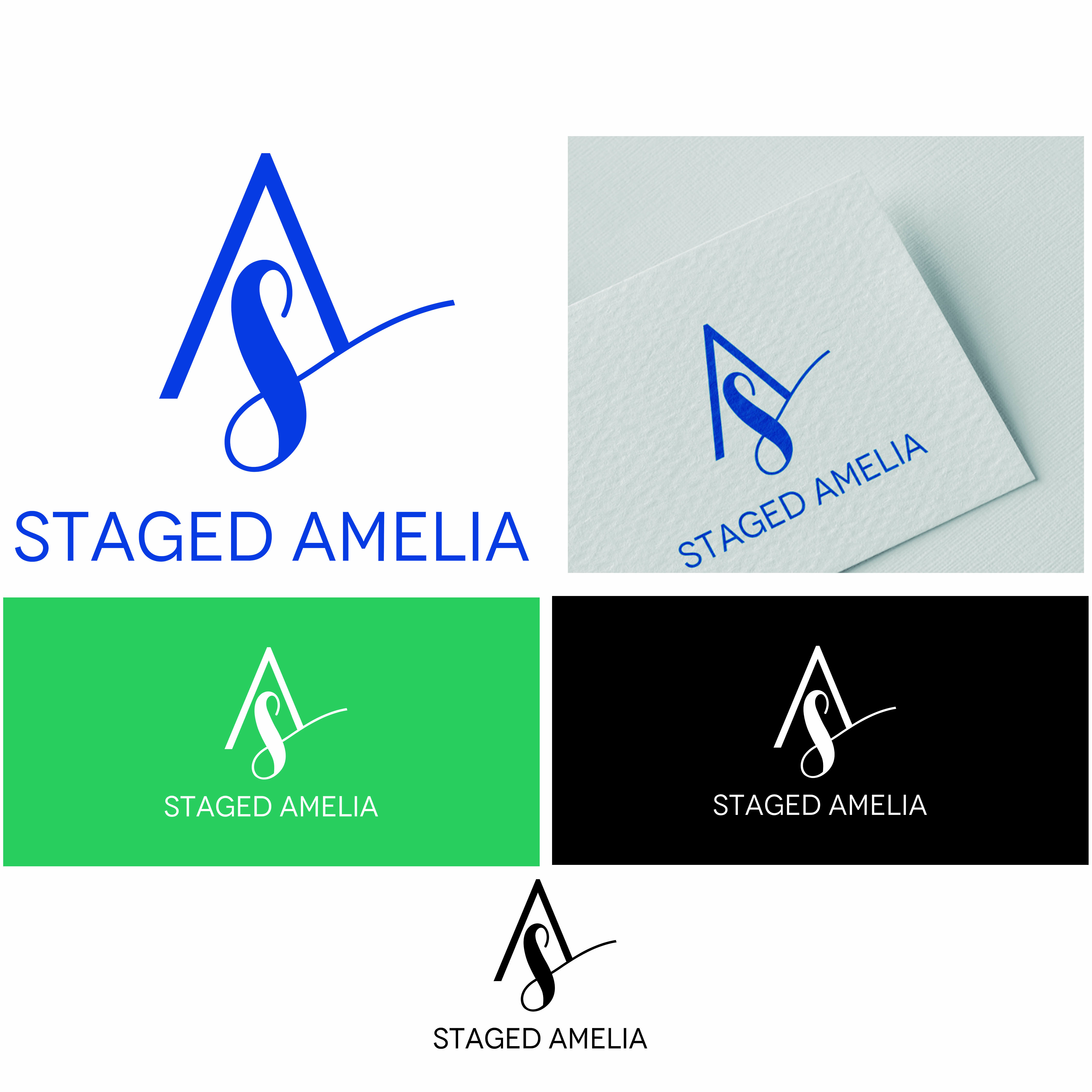 Logo Design by Shirlei Patricia for Staged Amelia | Design #29481582